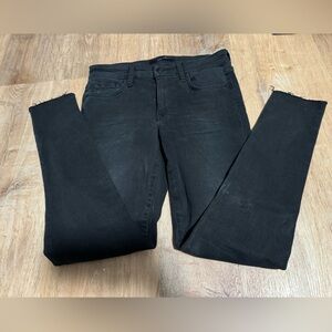 Distressed black joes jeans